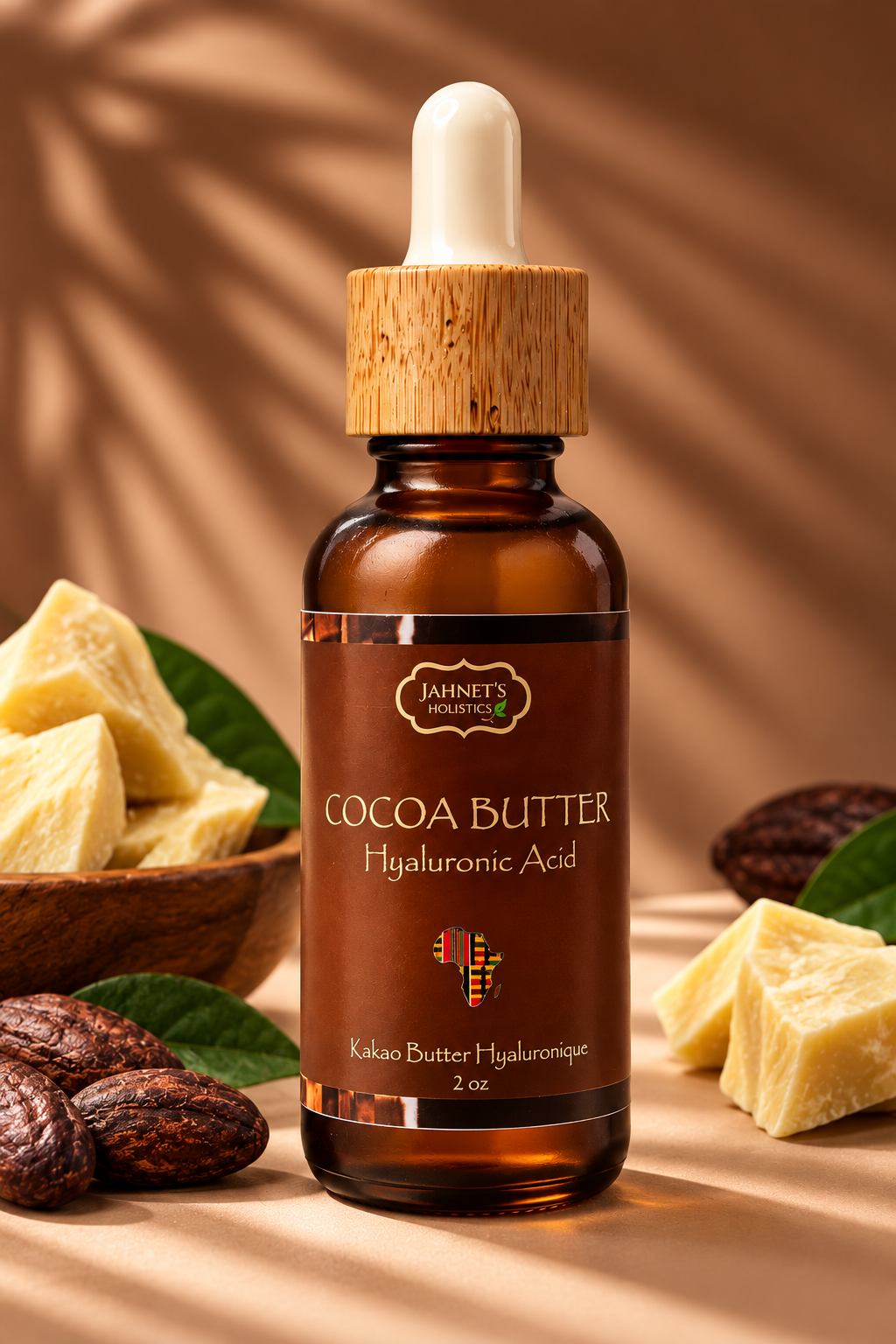 Cocoa Butter Hyaluronic Acid Serum for Deep Hydration, Anti-Aging & Glowing Skin