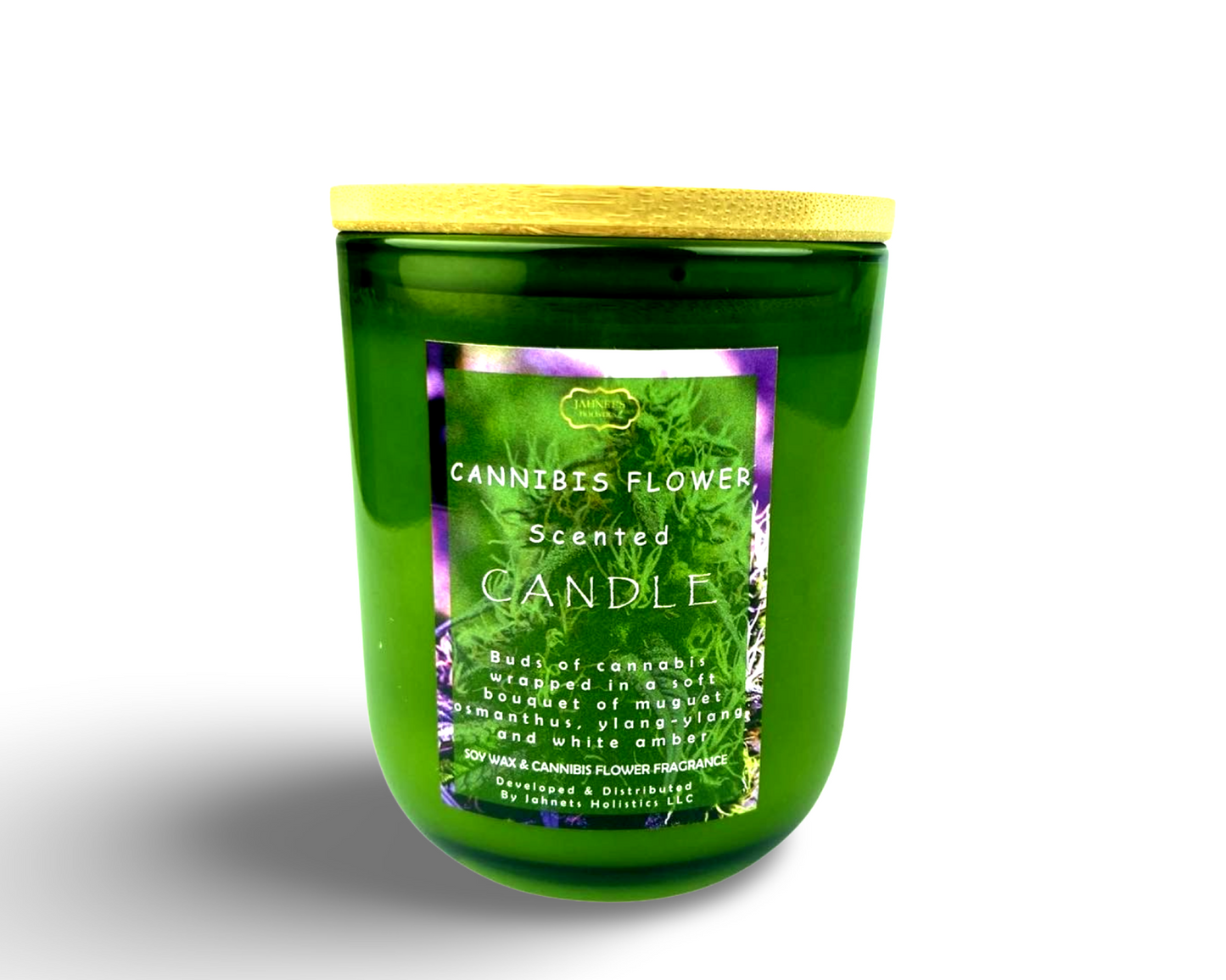 CANNIBIS FLOWER CANDLE (10oz)