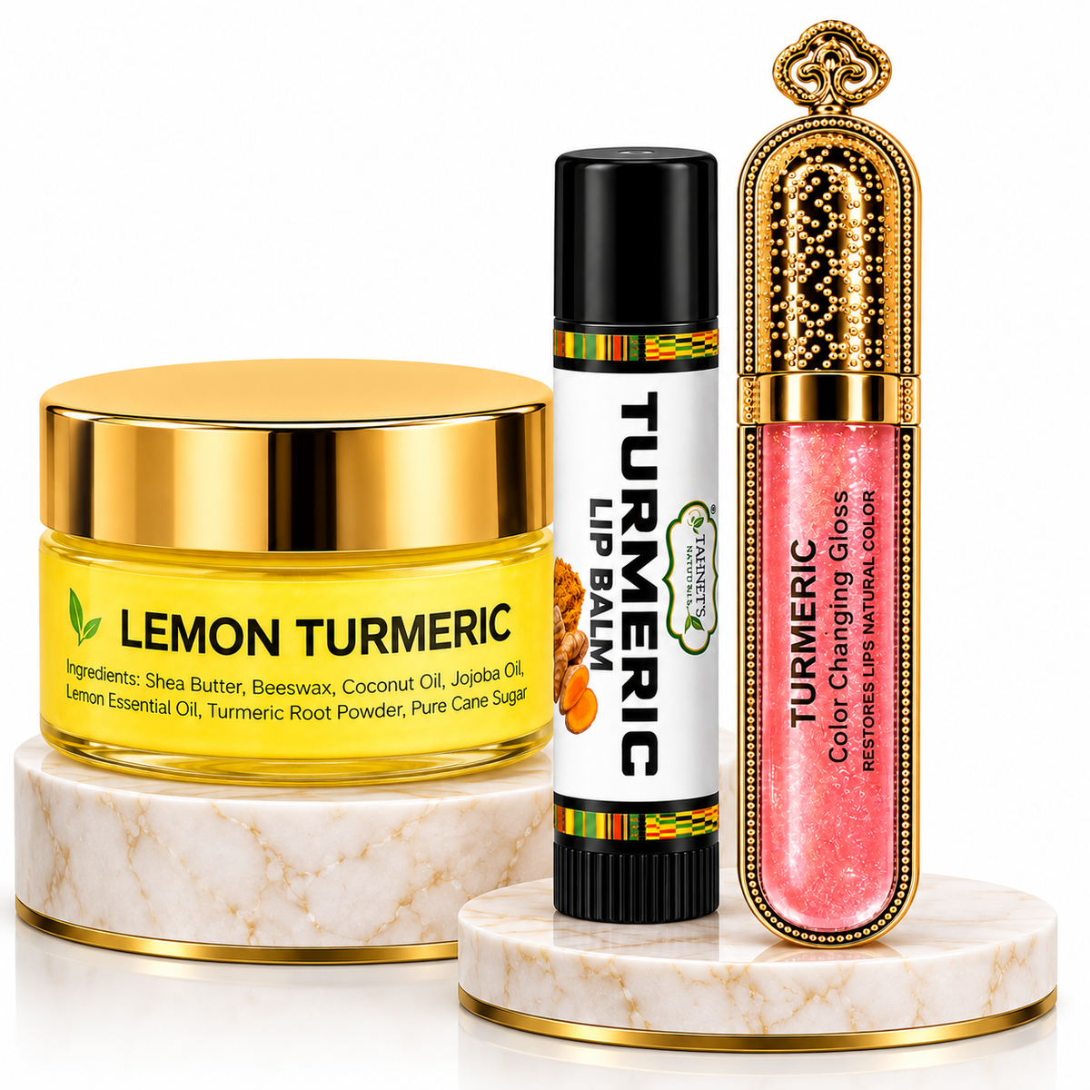 Turmeric Lip Glow Trio