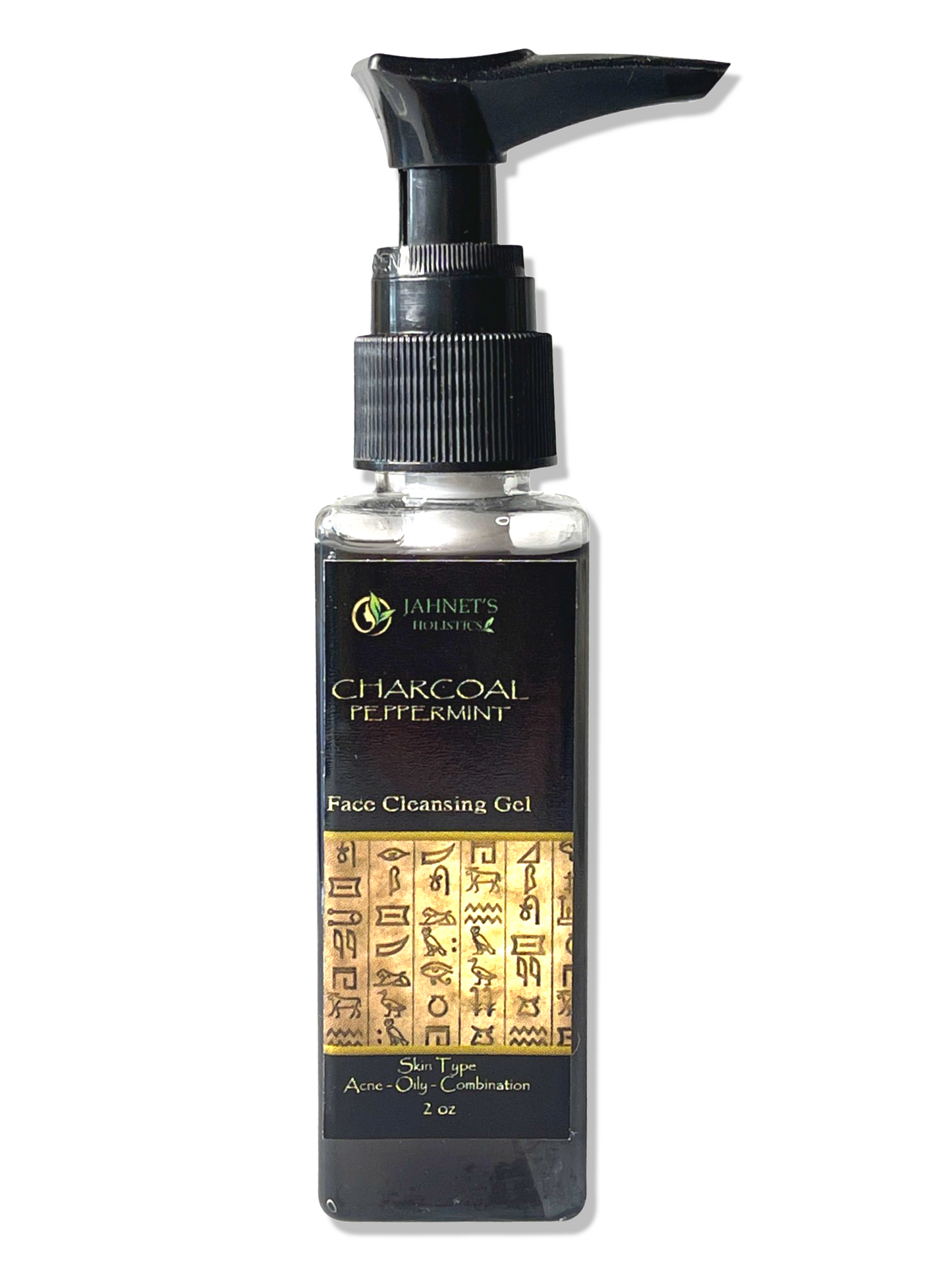 MINI CHARCOAL PEPPERMINT FACE CLEANSING GEL (2OZ)