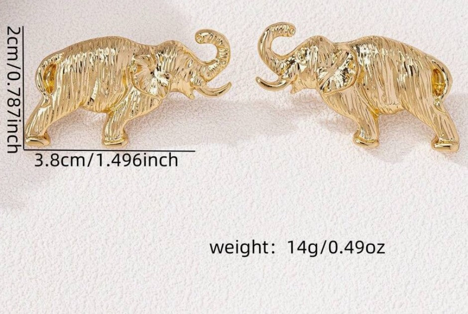 ELEPHANT STUD EARRINGS