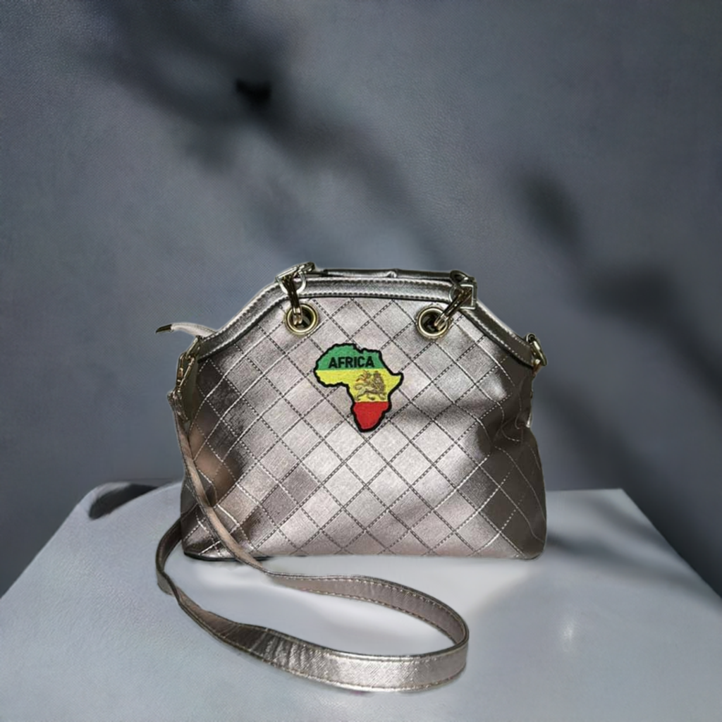 PINK AFRICAN MAP BAG