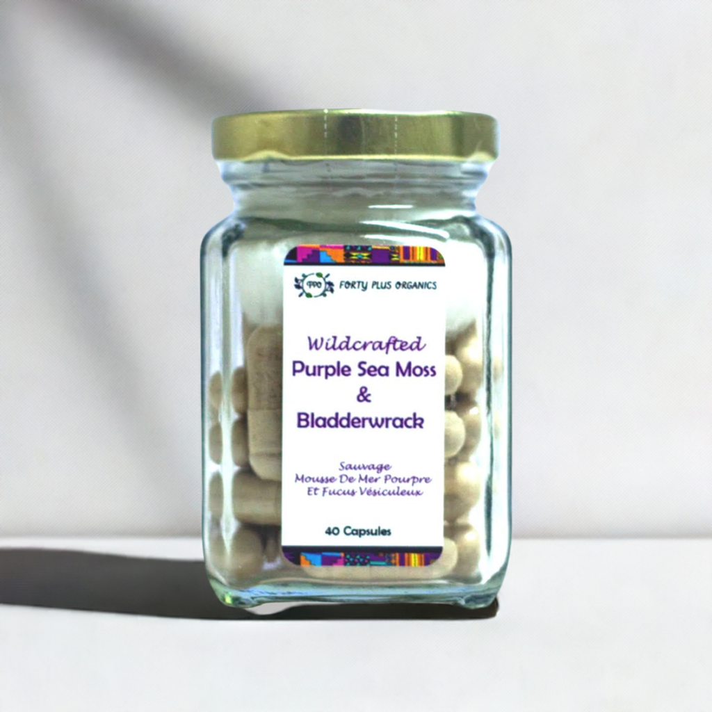 Organic Sea Moss + Bladderwrack Supplement | Vegan Wellness Capsules