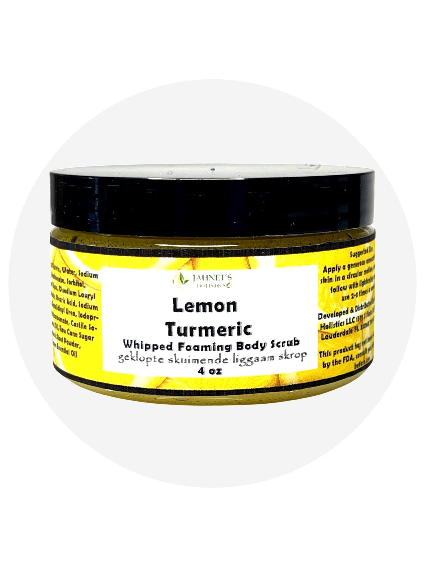 MINI LEMON TURMERIC WHIPPED FOAMING BODY SCRUB (4OZ)