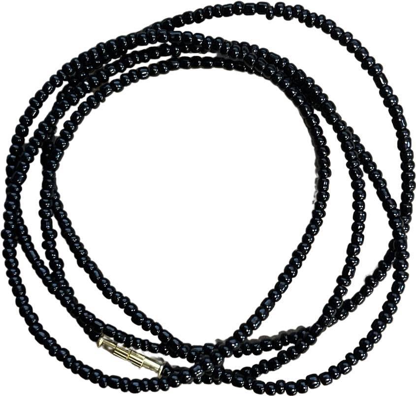 BLACK WAIST BEADS