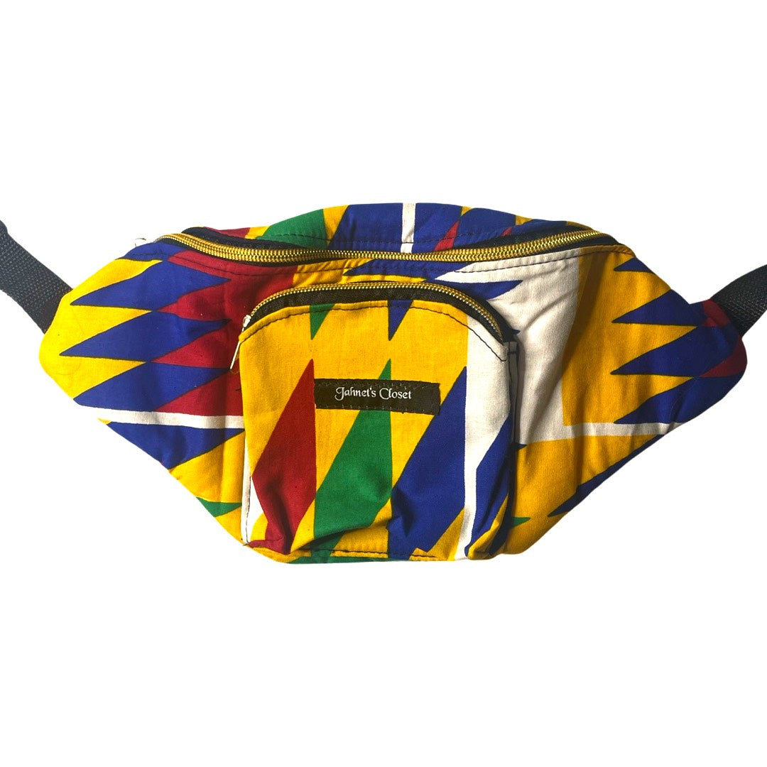 BLUE TROPICAL WAIST BAG