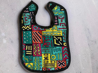 ORANGE KENTE BIB