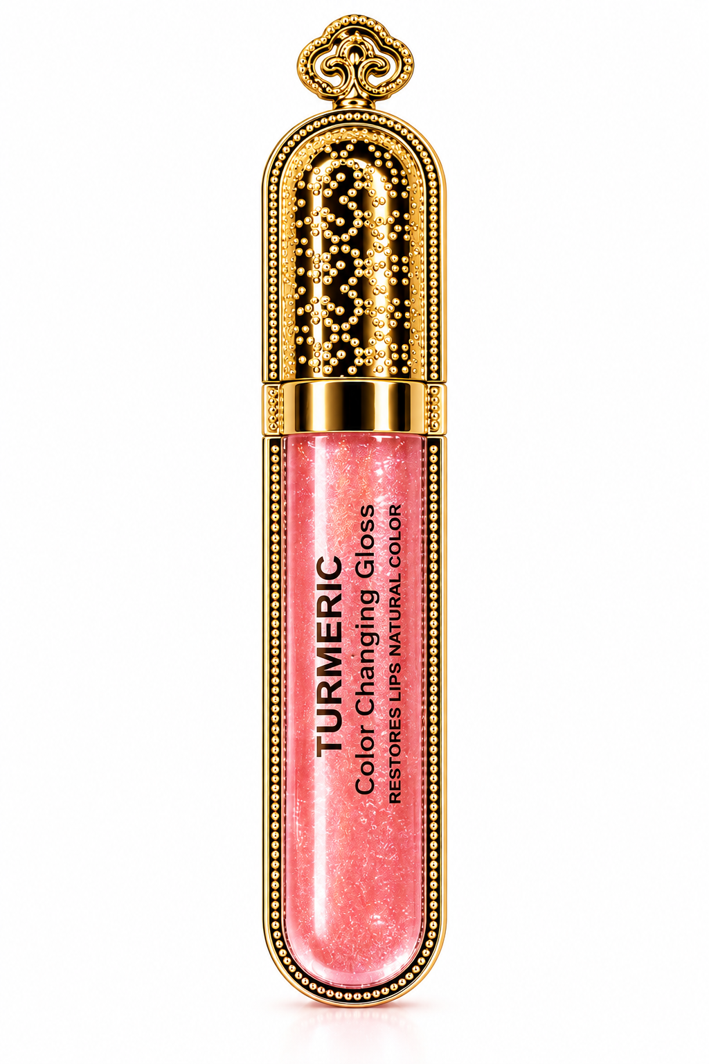 Turmeric Color Changing Lip Gloss for Dark Lips & Pink Glow