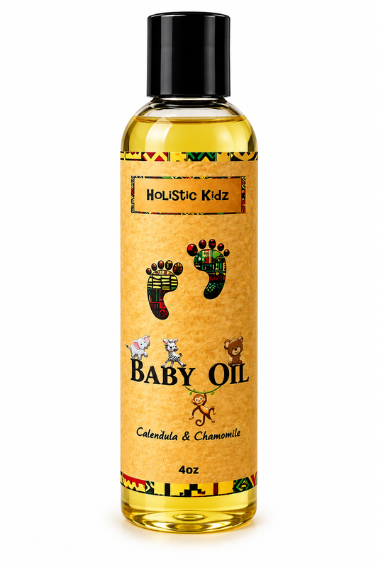 Organic Baby Oil for Sensitive Skin – Apricot Kernel, Calendula & Chamomile | Gentle Moisturizing Baby Massage Oil