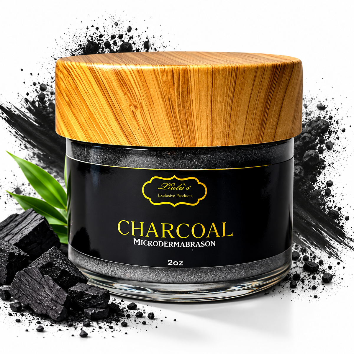 Charcoal Peppermint Microdermabrasion – Deep Pore Detox & Acne Exfoliating Facial Scrub for Clear, Glowing Skin”