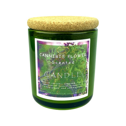 CANNIBIS FLOWER CANDLE (10oz)