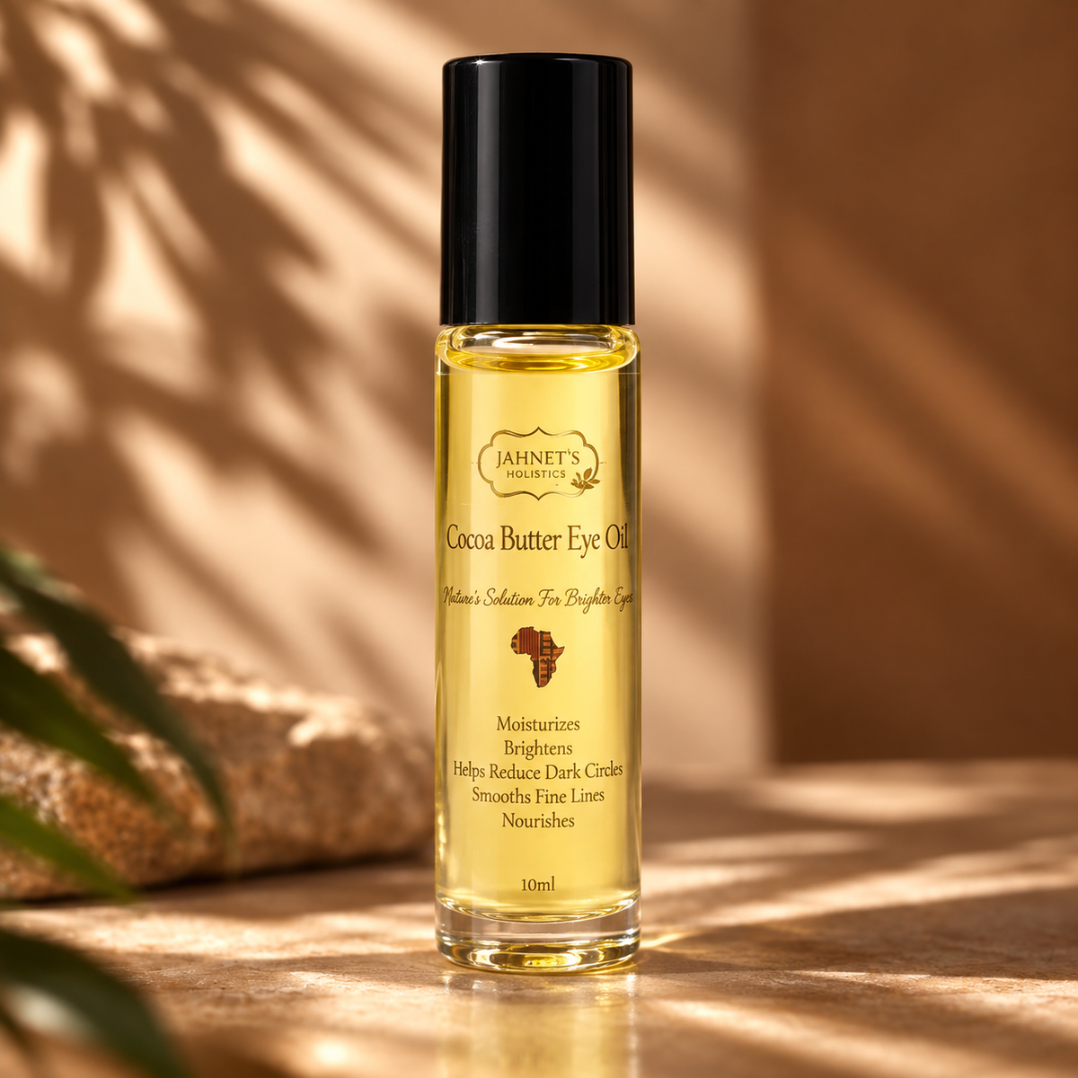 Cocoa Butter Eye Serum for Dark Circles, Puffiness & Fine Lines – Hydrating Plant-Based Anti-Aging Treatment