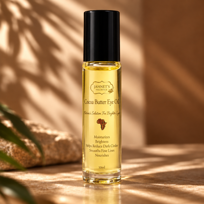 Cocoa Butter Eye Serum for Dark Circles, Puffiness & Fine Lines – Hydrating Plant-Based Anti-Aging Treatment