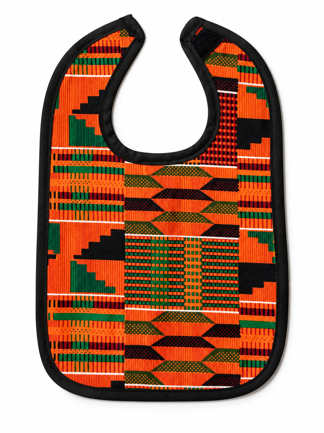ORANGE KENTE BIB