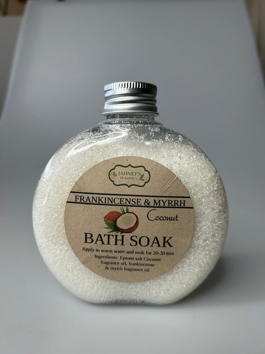 FRANKINCENSE, MYRRH, COCONUT BODY SOAK