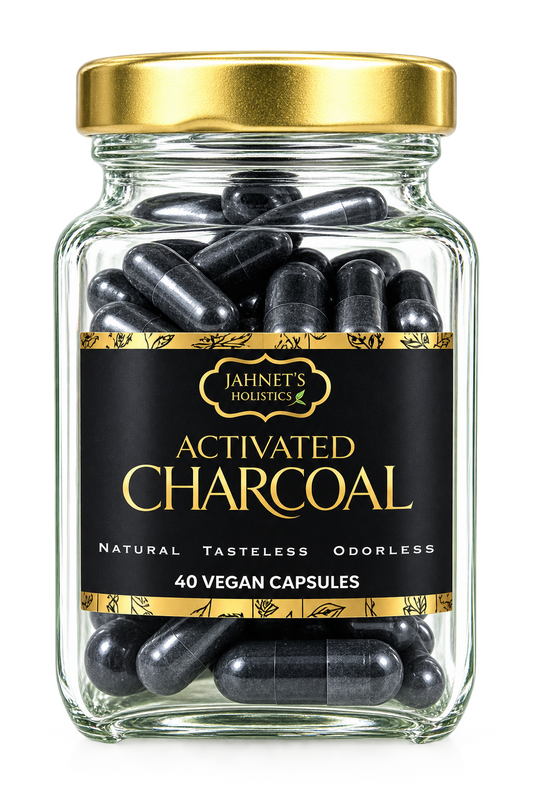 Activated Charcoal Supplement – Natural Detox Capsules for Bloating, Gas & Digestive Support