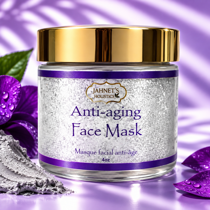 Anti-Aging Purple Sea Moss Face Mask | Hibiscus + Spirulina Collagen-Boosting Treatment