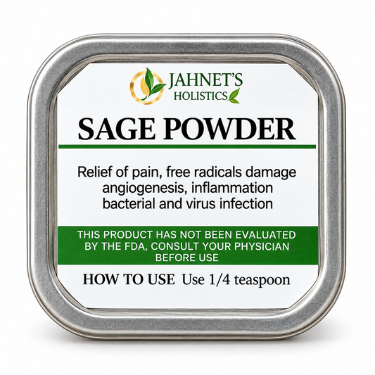Organic Sage Leaf Powder for Tea & Wellness