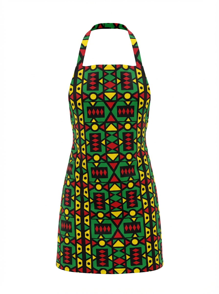 RASTA PRINT APRON
