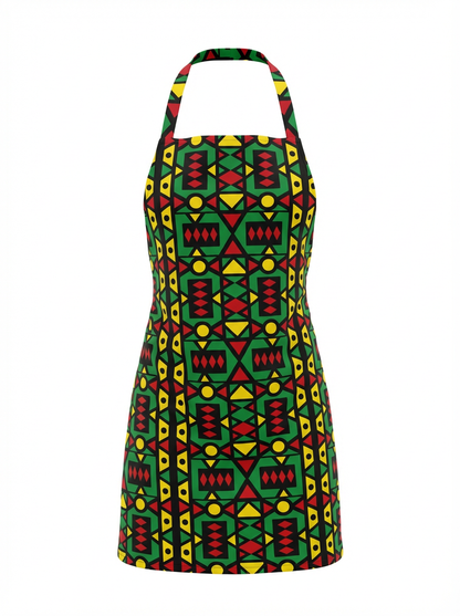 RASTA PRINT APRON
