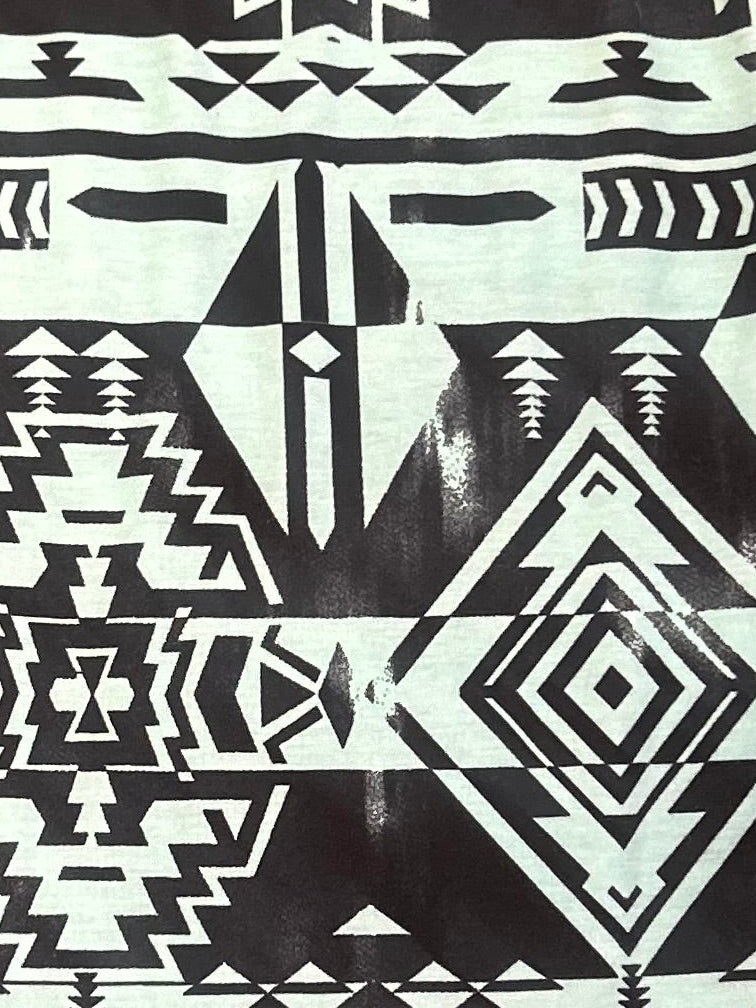 High-Waisted African Print Pencil Skirt