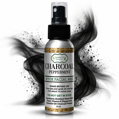 Charcoal Peppermint Face & Body Mist | Refreshing Underarm, Foot & Skin Spray