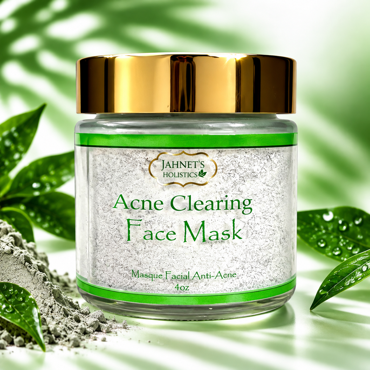 Acne Clearing Detox Face Mask – Activated Charcoal, Purple Sea Moss & Botanical Acne Treatment Mask