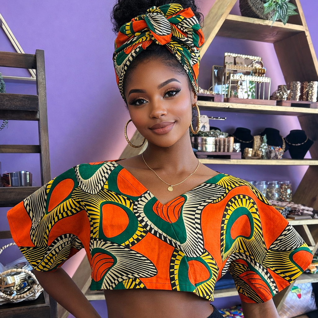 KENTE CROP TOPS