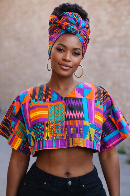 KENTE CROP TOPS