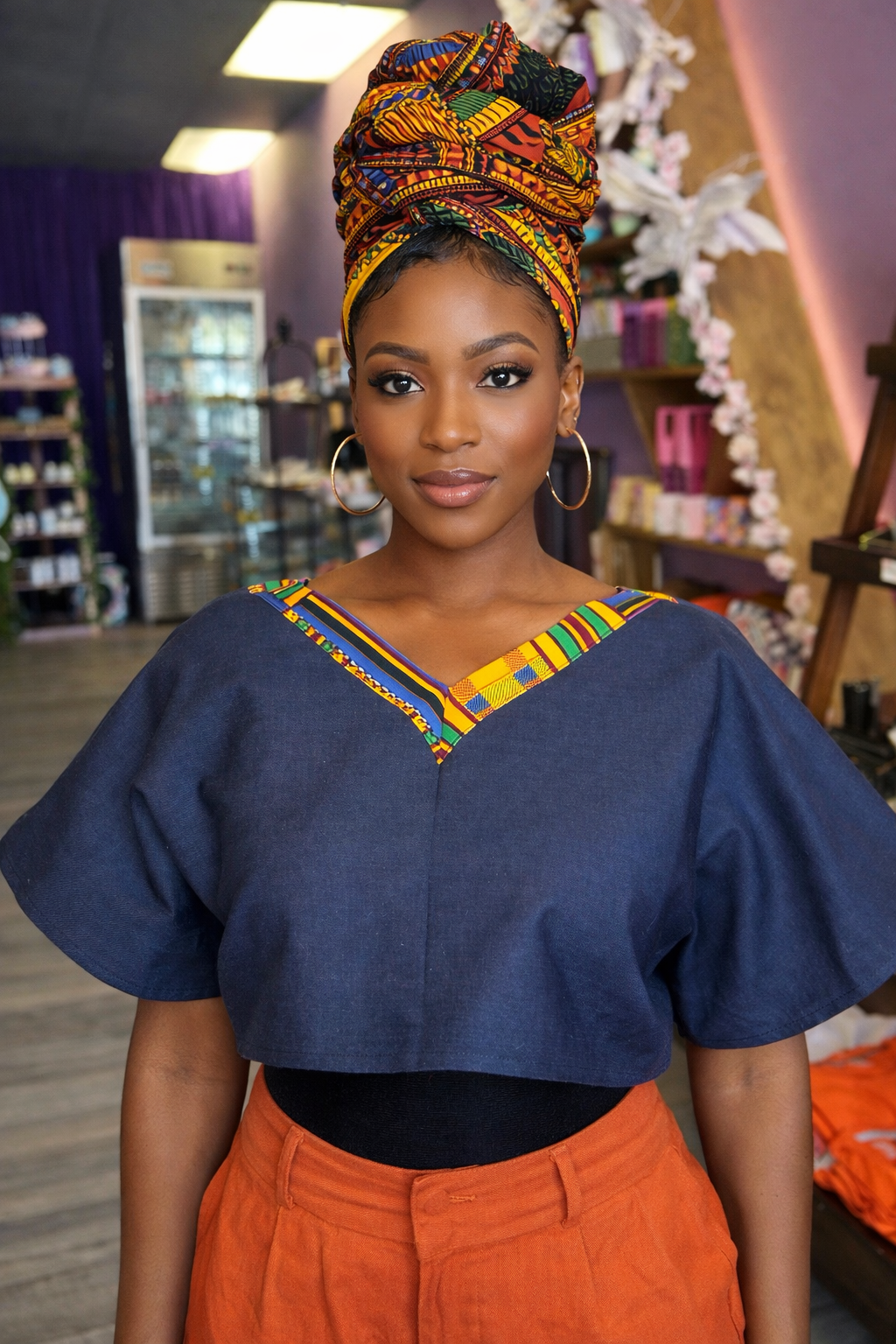 KENTE CROP TOPS