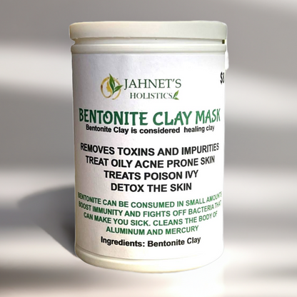     Bentonite clay face mask detoxifying pores and reducing acne naturally”