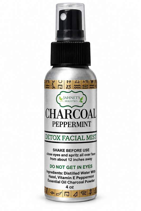 Charcoal Peppermint Face and Body Mist for face, underarms and feet