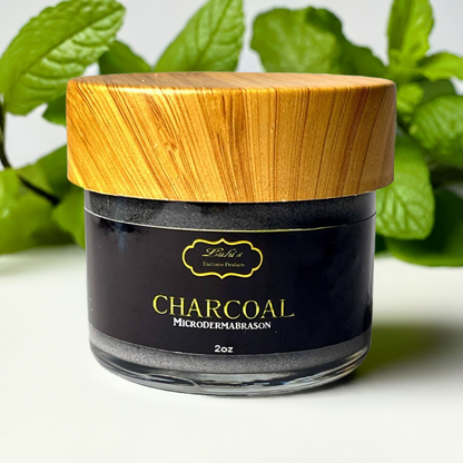    charcoal peppermint microdermabrasion facial scrub for acne prone skin”