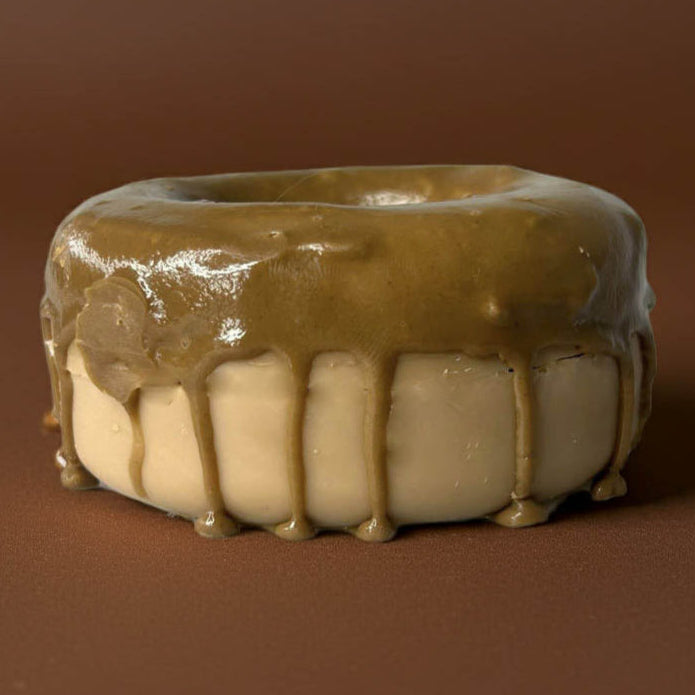         chocolate glazed donut soap bar handmade plant-based skincare”
