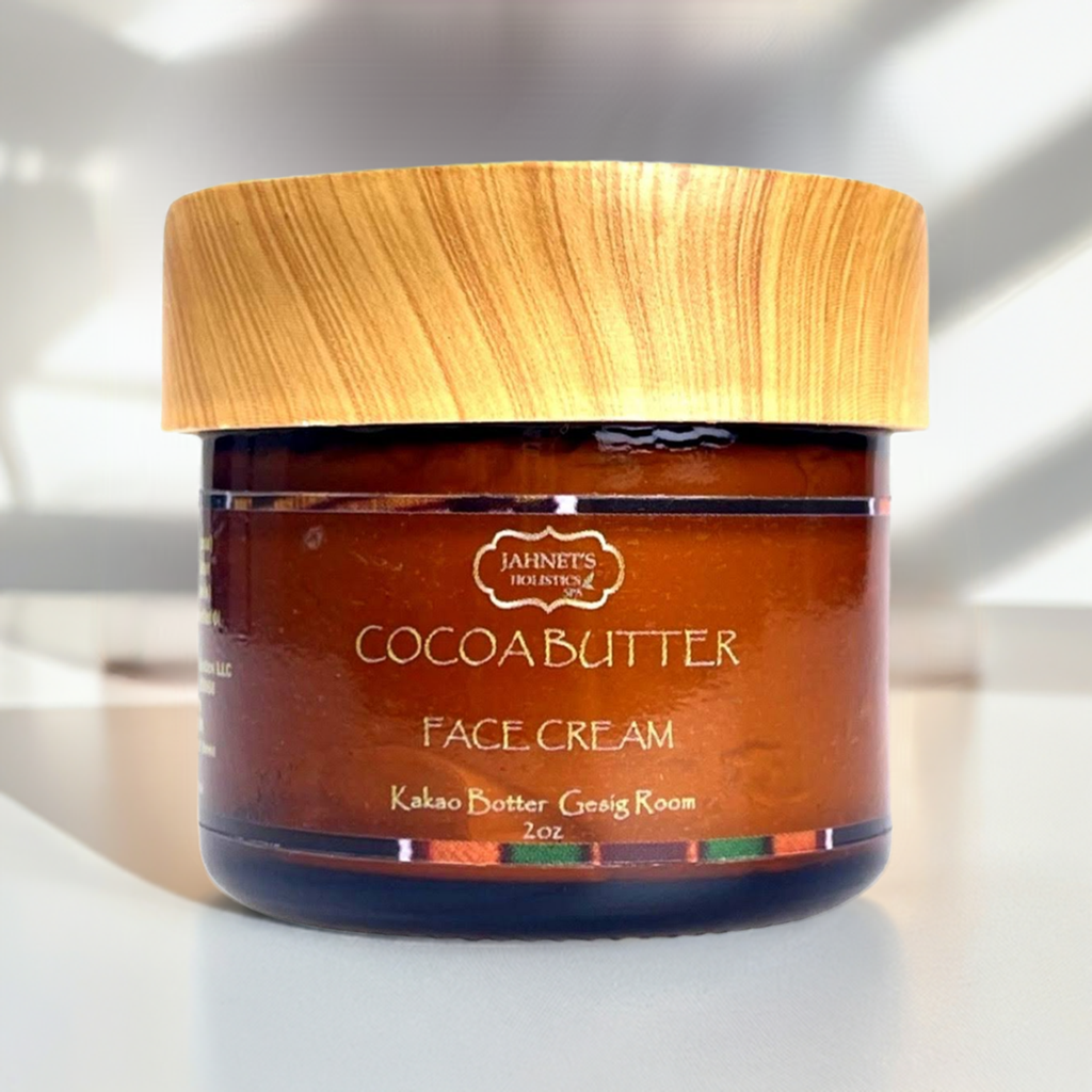 Natural cocoa butter face cream for deep hydration, dark spots, and glowing skin”