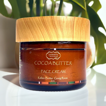 Natural cocoa butter face cream for deep hydration, dark spots, and glowing skin”