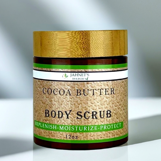     Cocoa butter body scrub for dry skin and natural glow”