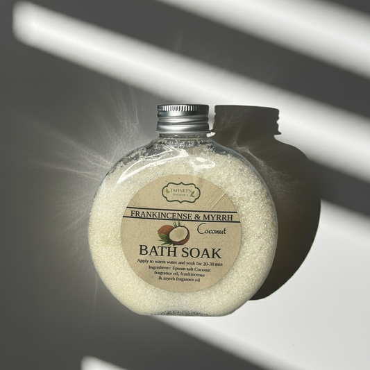 FRANKINCENSE, MYRRH, COCONUT BODY SOAK
