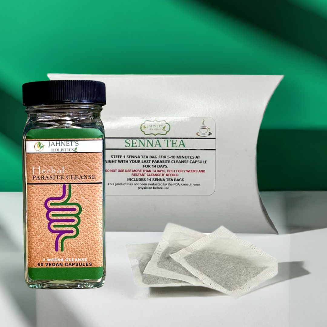 Herbal parasite cleanse for gut detox, bloating relief, and digestive health support