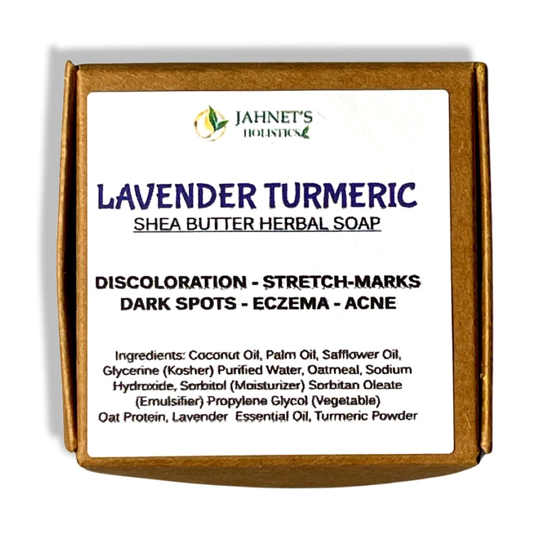 MINI  LAVENDER TURMERIC HERBAL SOAP