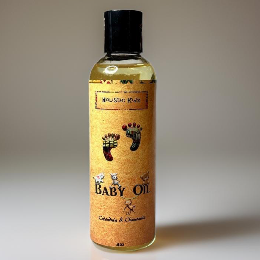     Organic baby oil with calendula and chamomile for sensitive skin”