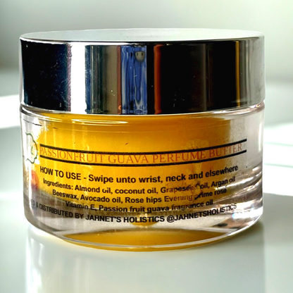 Passion fruit guava solid perfume natural tropical fragrance balm alcohol-free vegan perfume”
