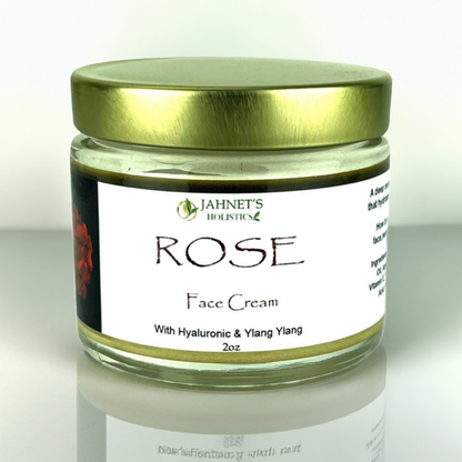     Rose hyaluronic face cream for deep hydration and glowing skin