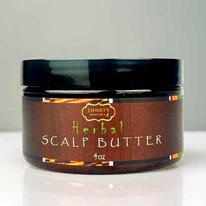 Herbal rosemary and spirulina scalp butter for natural hair growth and dry scalp treatment”