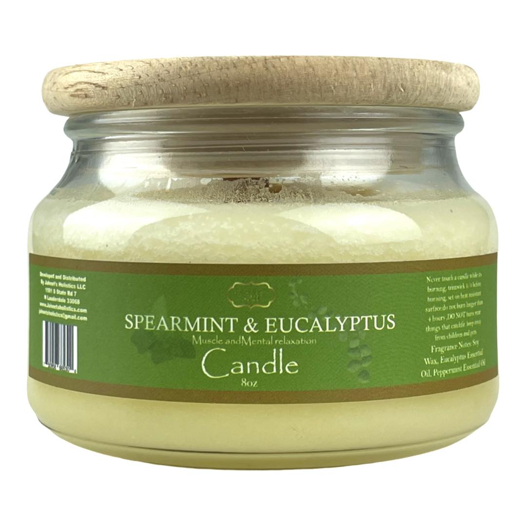 SPEARMINT & EUCALYPTUS CANDLE (8oz)