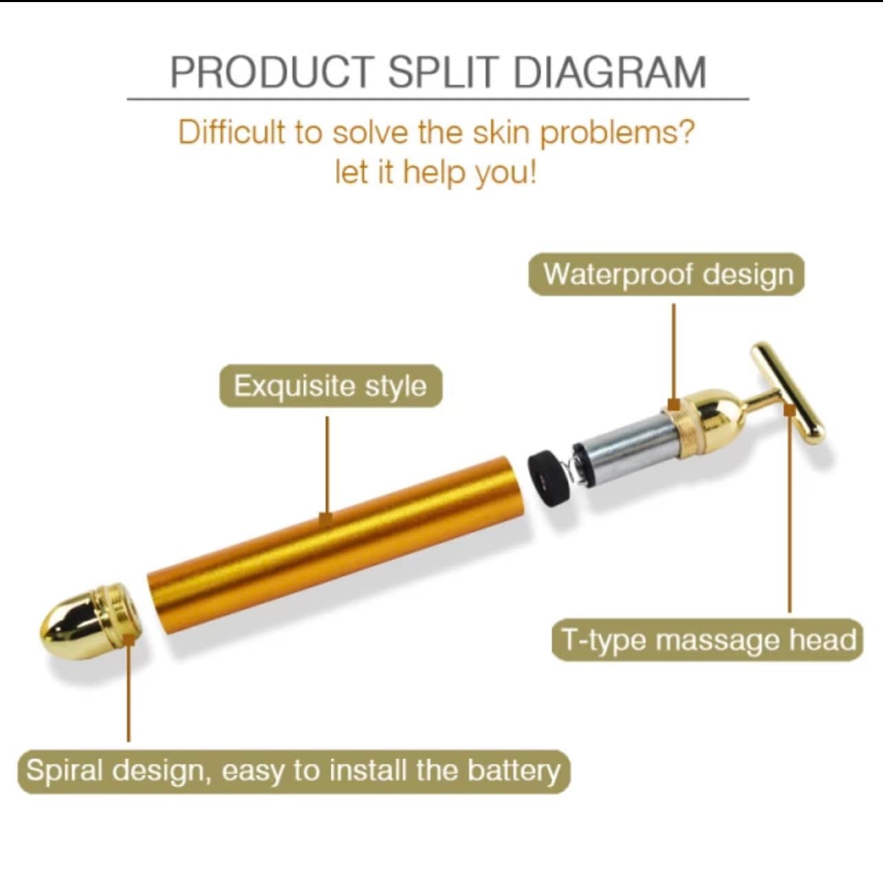 24K VIBRATING  BEAUTY TOOL