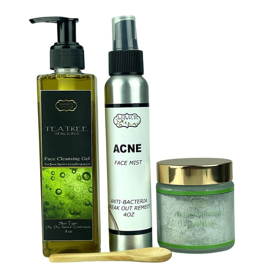 tea tree spirulina acne face combo