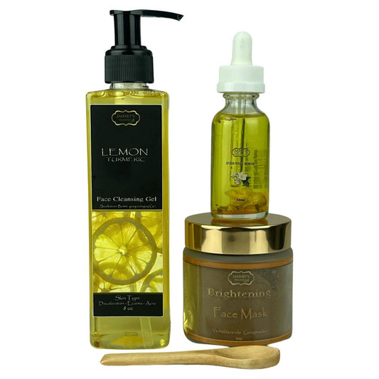 lemon turmeric face combo for discoloration