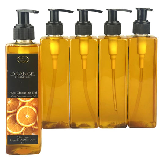 private label wholesale orange face cleansing gel