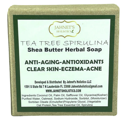 natural tea tree spirulina soap